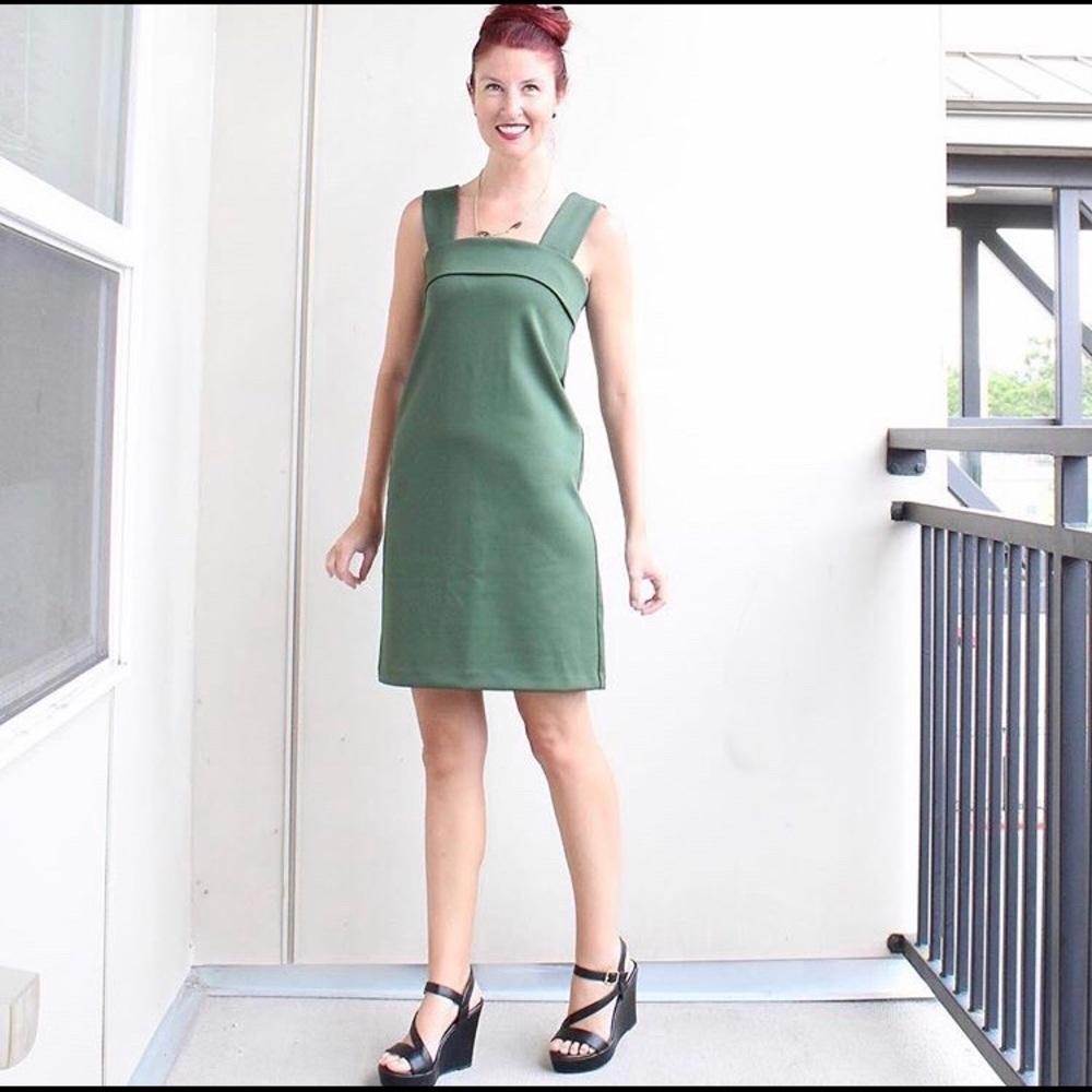 Ann Taylor Green Shift Dress